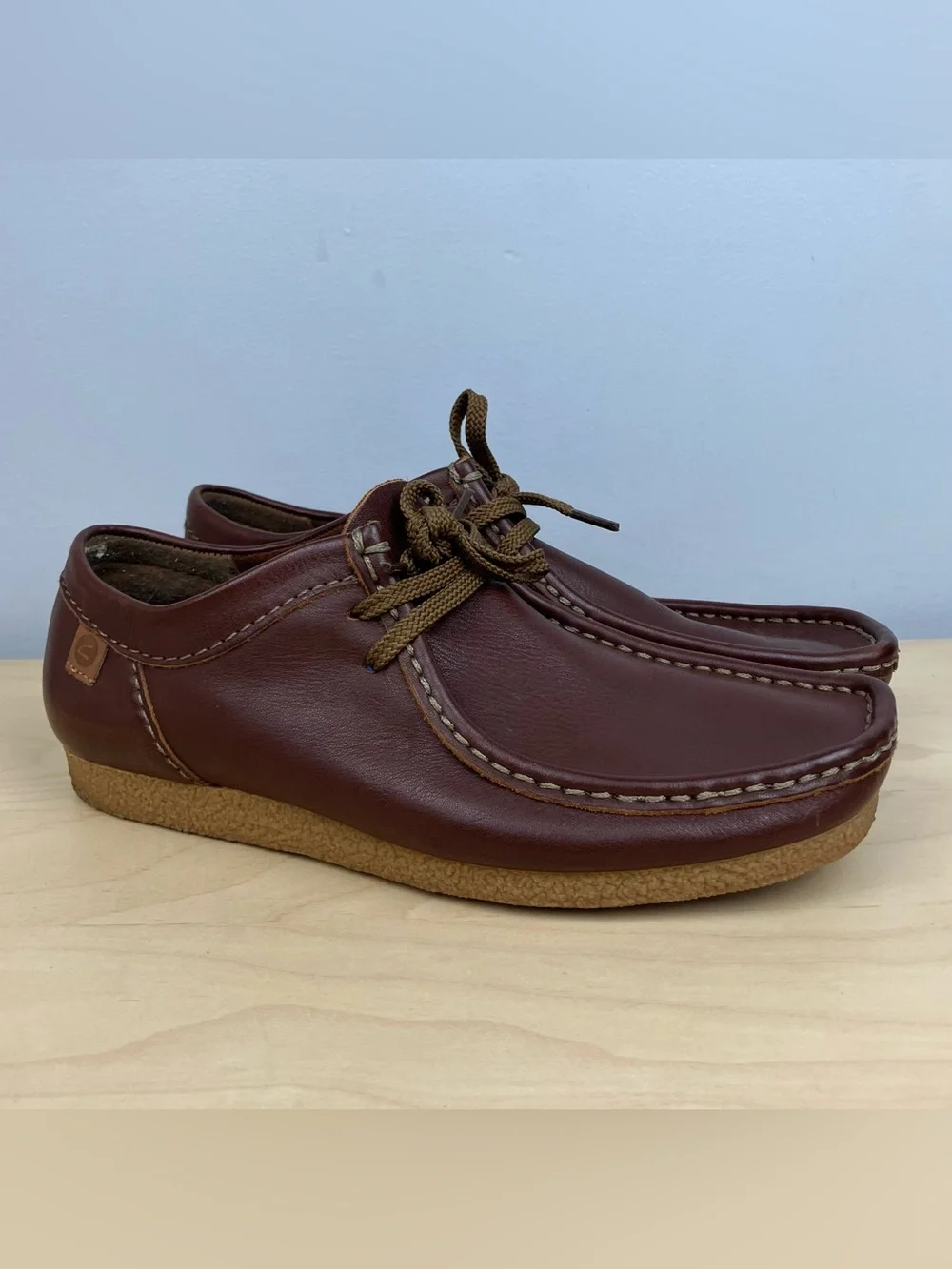 Clarks Men’s Size 7.0 M Shacre II Run Brown Leather Chukka Wallabee Oxfords